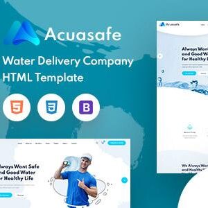 Acuasafe Nulled – Drinking Mineral Water Delivery HTML Template