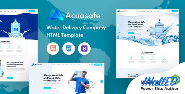 Acuasafe Nulled - Drinking Mineral Water Delivery HTML Template