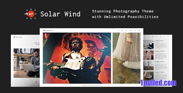 SolarWind v1.4.1 Nulled - Photography WordPress Theme