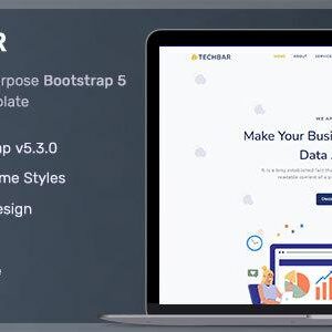 Techbar Nulled – Responsive Landing Page Template