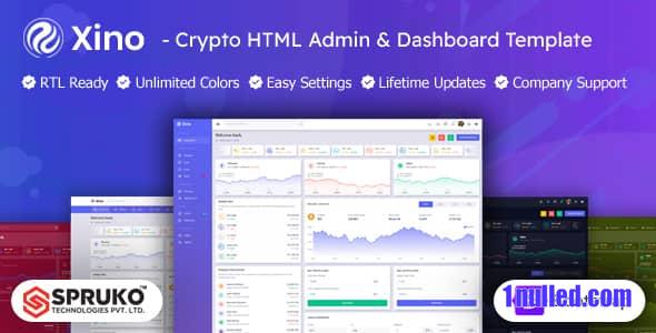Xino v11 Nulled - Cryptocurrency Admin Dashboard HTML Template