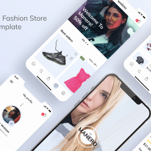 Manero Nulled – Fashion eCommerce React Mobile App – PWA