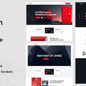 Xafran Nulled – Architecture & Interior HTML5 Template
