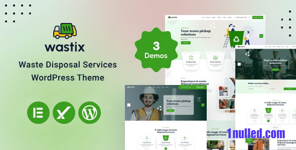 Wastix v1.0 Nulled - Waste Disposal Services WordPress Theme