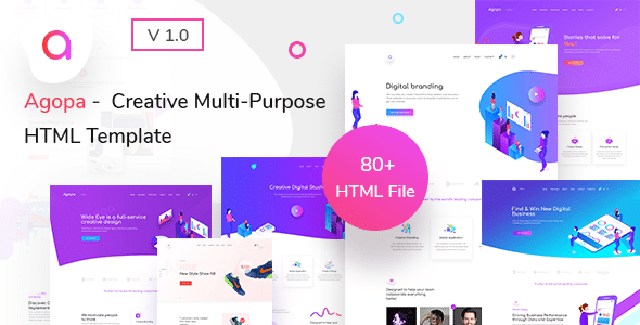 Agopa Nulled - Creative Multipurpose HTML Template