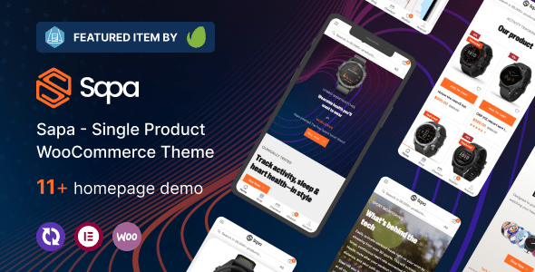 Sapa v1.1.5 Nulled - Product Landing Page WooCommerce Theme