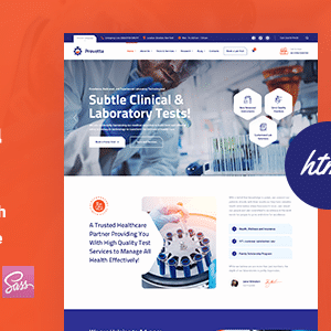 Provetta – Laboratory & Science Research HTML5 Template