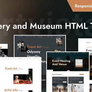 Artvista Nulled – Art Gallery And Museum HTML Template