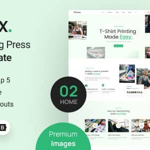 Printox Nulled – T-shirt Printing Press HTML Template