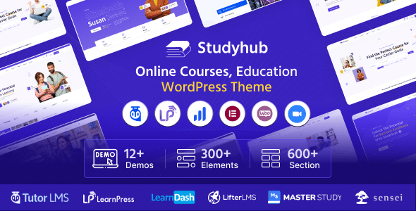 Studyhub v1.0.8 Nulled - Education WordPress Theme