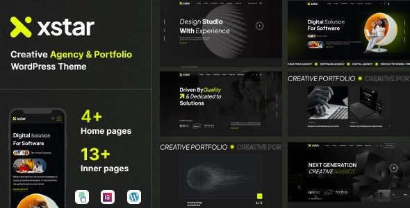 Xstar v1.0.1 Nulled - Creative Agency & Portfolio WordPress Theme