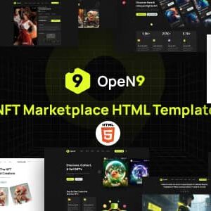 Open9 Nulled – NFT Marketplace HTML Template