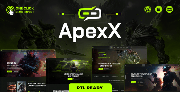 ApexX v1.0.1 Nulled - Esports & Gaming WordPress