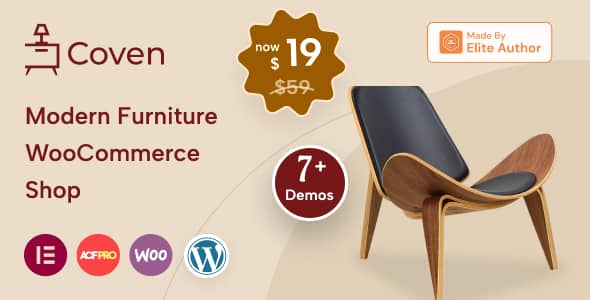 Coven v1.2 Nulled - Furniture Store WordPress WooCommerce Theme