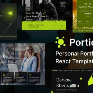Portio Nulled – Personal Portfolio Resume React Template