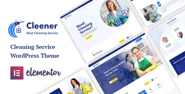Cleener v1.0.5 Nulled - Cleaning Services WordPress Theme