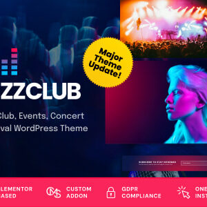 Buzz Club v2.0.4 Nulled – Night Club, DJ & Music Festival Event WordPress Theme