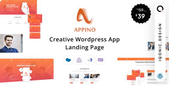 Appino v1.5.1 Nulled - Creative WordPress App Landing Page