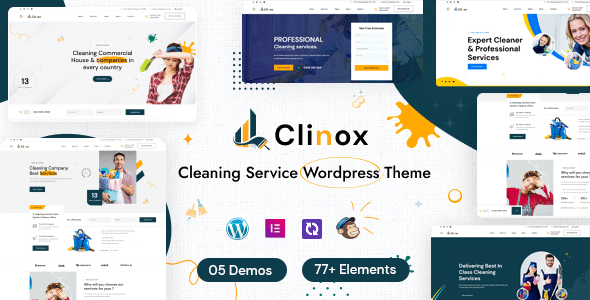 Clinox v1.0.5 Nulled - Cleaning Services WordPress Theme