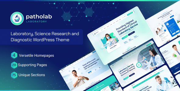 Patholab v1.0.5 Nulled - Laboratory & Science Research WordPress Theme