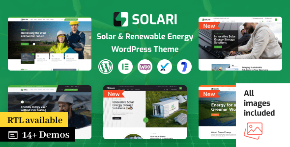 Solari v1.1.7 Nulled - Ecology & Solar Energy WordPress Theme