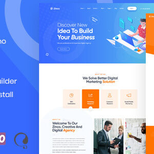 Zinco v1.1.3 Nulled – Digital Marketing Agency WordPress Theme