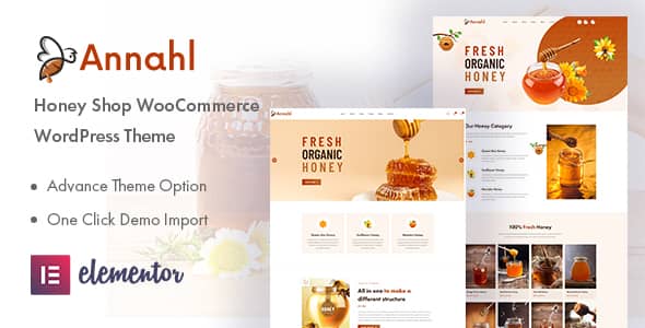 Annahl v1.0.4 Nulled - Organic & Honey Shop WordPress Theme