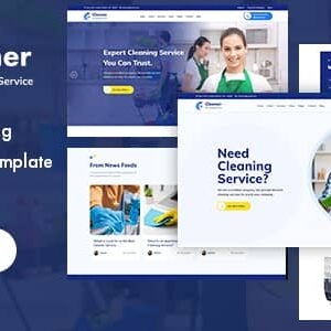 Cleener Nulled – Cleaning Services React Template