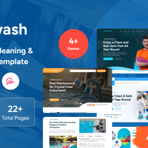 Poolwash Nulled – Pool Cleaning & Services HTML Template