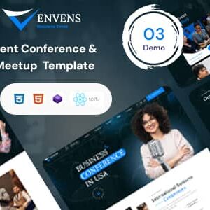 Envens Nulled – React NextJS Event, Conference & Meetup Template