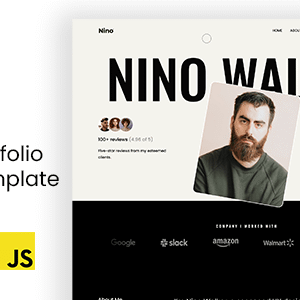 Nino Nulled – Modern Portfolio Template