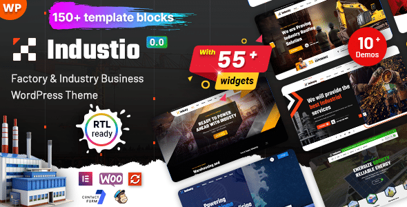Industio v1.0.0 Nulled - Industry & Factory WordPress Theme