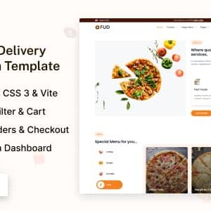 Yum Nulled – Tailwind CSS Client & Admin Food Template
