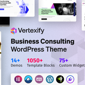 Vertexify v1.0.1 Nulled – Business Consulting WordPress Theme