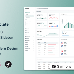 Silva Nulled – Symfony Admin Dashboard Template