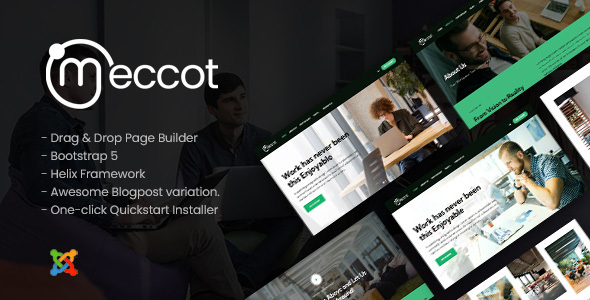 Meccot v1.0 Nulled - Dynamic Coworking Space Joomla Templates