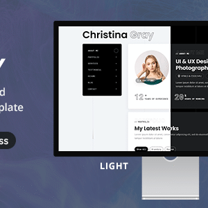 Gray Nulled – Tailwind Personal vCard/Portfolio Template
