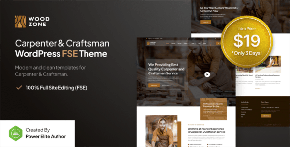 Woodzone v1.0.0 – Carpenter & Craftsman FSE WordPress Theme