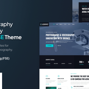 Aeropict v1.0.0 – Drone Aerial Photography & Videography FSE WordPress Theme