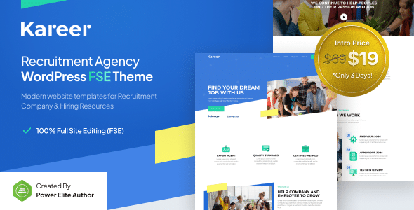 Kareer v1.0.0 Nulled - Human Resource & Recruitment Agency FSE WordPress Theme