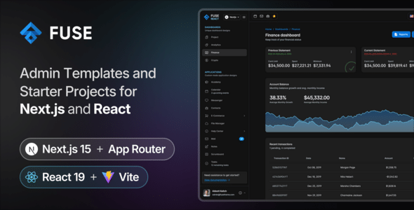 Fuse v13.0.0 Nulled - Next.js & React Admin Template