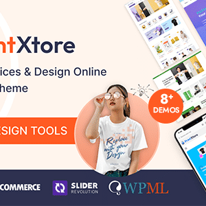 PrintXtore v1.7.4 – Printing Services & Design Online WordPress WooCommerce Theme