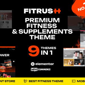 Fitrush v1.3.2 Nulled – Fitness and Health Supplements WordPress Theme