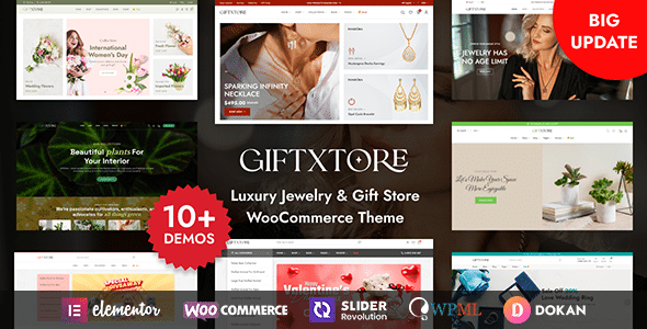 GiftXtore v1.7.3 Nulled - Luxury Jewelry & Gift Store Elementor WooCommerce WordPress Theme