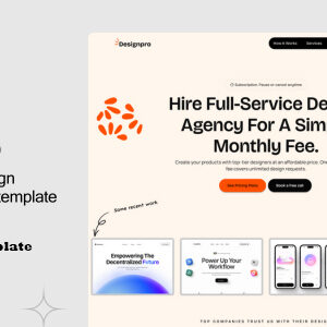 Designpro Nulled – React JS Productized Design Agency template