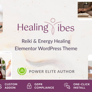 Healing Vibes v1.1.0 Nulled – Reiki Healing & Meditation Coaching WordPress Theme