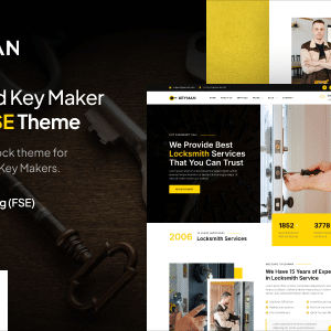 Keyman v1.0.0 – Locksmith & Key Maker Services FSE WordPress Theme