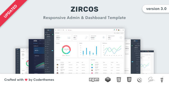 Zircos v3.0.0 Nulled - Bootstrap 4 Admin & Dashboard Template