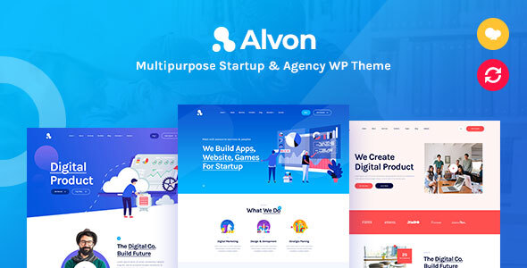 Alvon v2.0.2 Nulled - Multipurpose Startup & Agency WordPress Theme