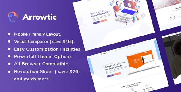 Arrowtic v2.0.7 Nulled - Digital Marketing Agency WordPress Theme